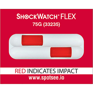 SPOTSEE FLEX DOUBLE TUBE IMPACT INDICATORS, 75G RANGE, 100/BOX by Shockwatch Inc