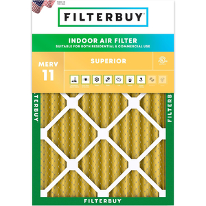 PLEATED HVAC FURNACE AIR FILTER, MERV 11, 18.25X22X2, PACKAGE OF 1 by Filterbuy, Inc.
