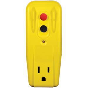 GFCI OUTLET ADAPTER, RIGHT ANGLE, AUTO RESET, YELLOW by Tower Manufacturing Corporation GFCI OUTLET ADAPTER, RIGHT ANGLE, AUTO RESET, YELLOW by Tower Manufacturing Corporation