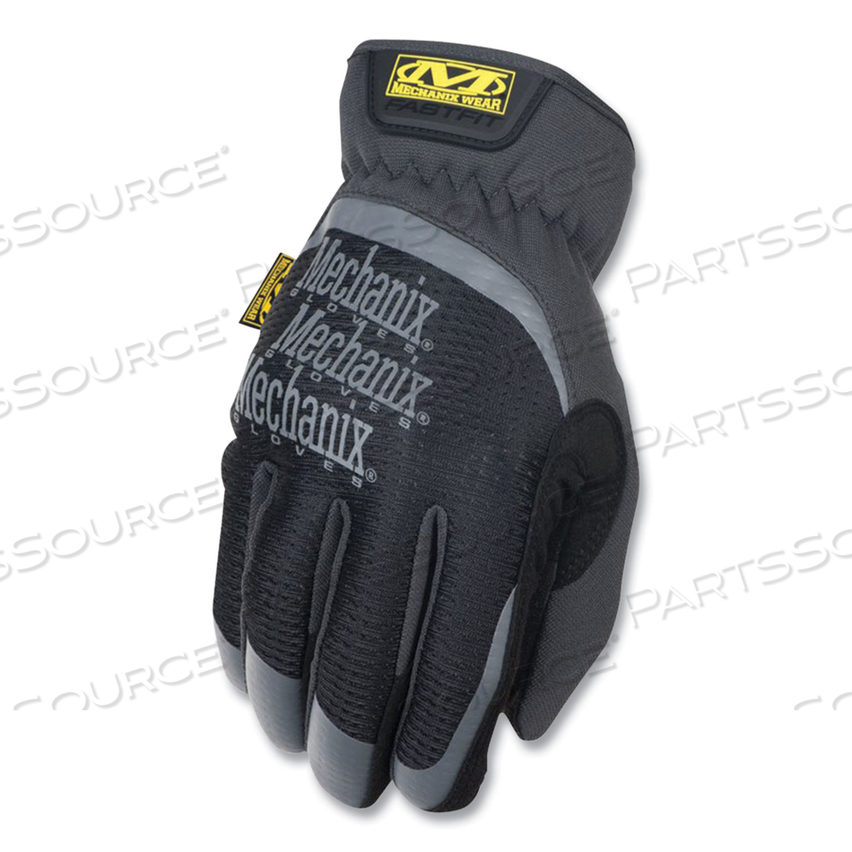 FASTFIT GLOVE, SPANDEX, SYNTHETIC LEATHER, TREKDRY, TRICOT, BLACK, LARGE by Mechanix Wear