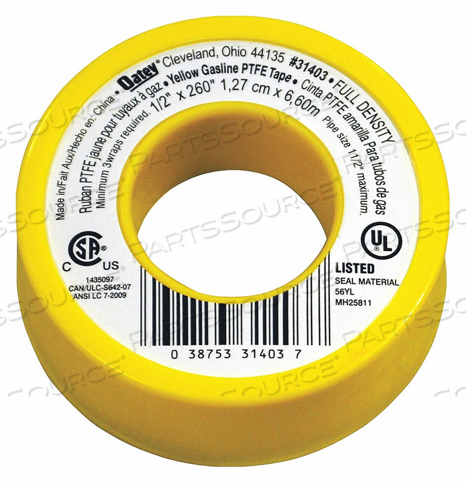 PIPE THREAD SEALANT TAPE 1/2IN W 260IN L by Oatey