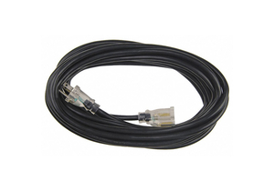 POWER CORD EXTENSION, 25 FT, 15 A, 125 VAC, 14 AWG, NEMA 5-15P TO NEMA 5-15R, BLACK by Power First