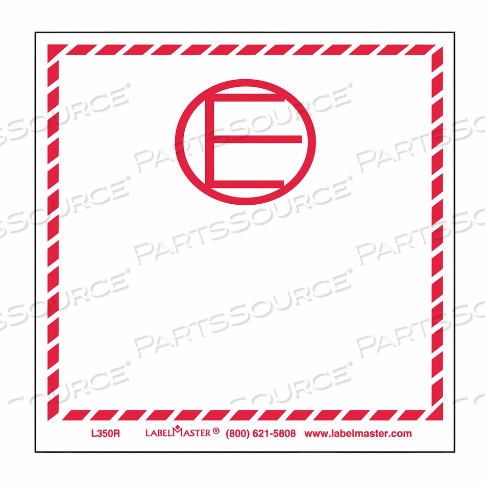 DANGERS GOOD EXCEPTD QUANTITS LBL PK500 by Labelmaster