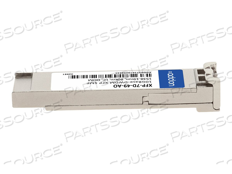 ADDON, XFP TRANSCEIVER MODULE (EQUIVALENT TO: RAD XFP-7D-49), 10 GIGE, 10GBASE-DWDM, LC SINGLE-MODE, UP TO 49.7 MILES, 1538.19 NM, TAA COMPL by ADDON