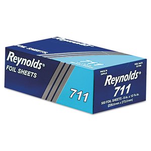 POP-UP INTERFOLDED ALUMINUM FOIL SHEETS, 9 X 10.75, SILVER, 500/BOX, 6 BOXES/CARTON by Reynolds