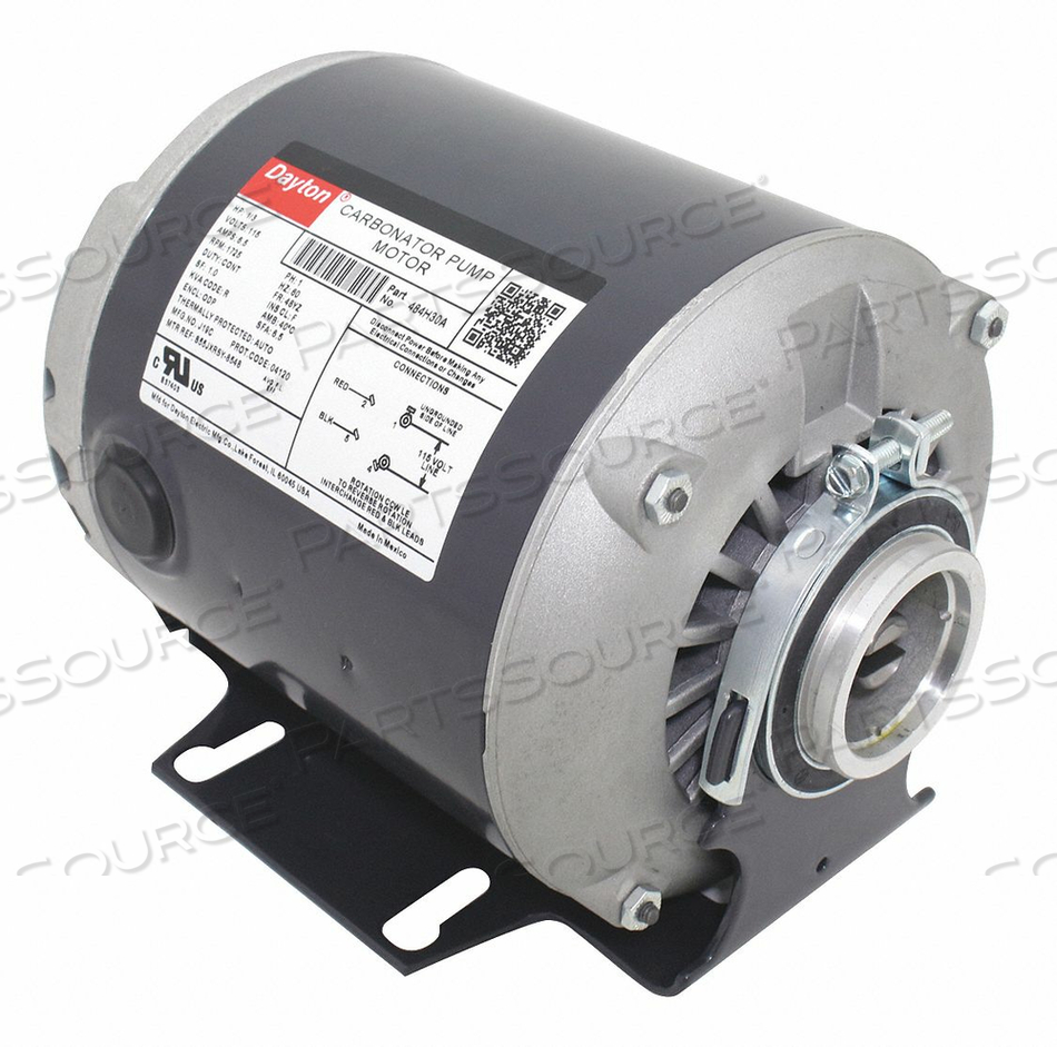 CARBONATOR PUMP MOTOR 1/3 HP 115V by DAYTON ELECTRIC MANUFACTURING CO CARBONATOR PUMP MOTOR 1/3 HP 115V by DAYTON ELECTRIC MANUFACTURING CO