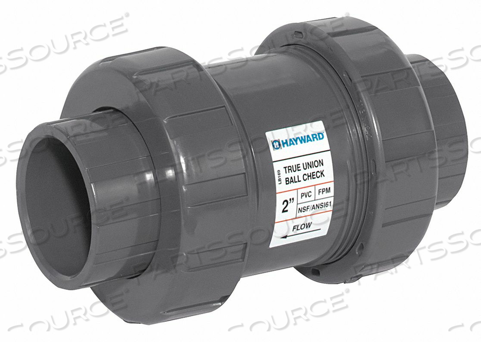 UNION CHECK VALVE PVC 2 FNPT X SOCKET by Hayward UNION CHECK VALVE PVC 2 FNPT X SOCKET by Hayward