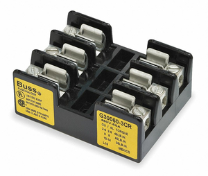 FUSE BLOCK 31 TO 60A G 3 POLE by Cooper Bussmann FUSE BLOCK 31 TO 60A G 3 POLE by Cooper Bussmann