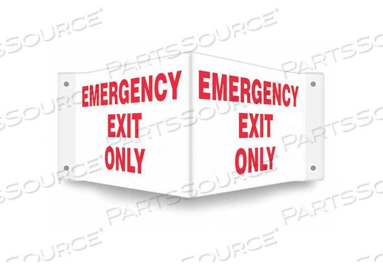 HIGH VIS SIGN EXIT ONLY 8 X18 