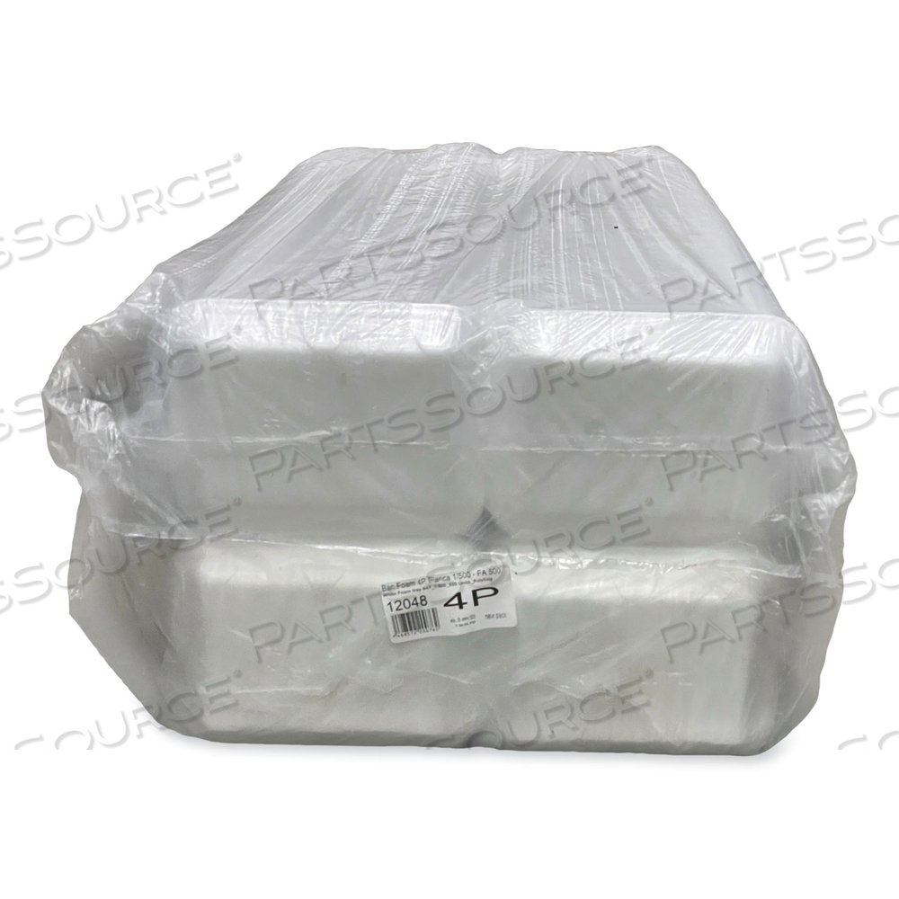 MEAT TRAYS, #4P, 9.5 X 7.19 X 1.2, WHITE by Genpak