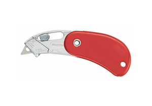 E5744 FOLDING SAFETY CUTTER 4 IN. RED PK12 by Pacific Handy Cutter Inc