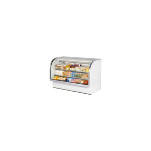 TCGG-72 CURVED GLASS DELI CASE - 72-1/4"W X 35-1/4"D X 47-3/4"H by True Food Service Equipment