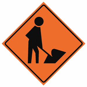 ROLL UP TRAFFIC SIGN 48 H 48 W VINYL by Eastern Metal Signs And Safety ROLL UP TRAFFIC SIGN 48 H 48 W VINYL by Eastern Metal Signs And Safety