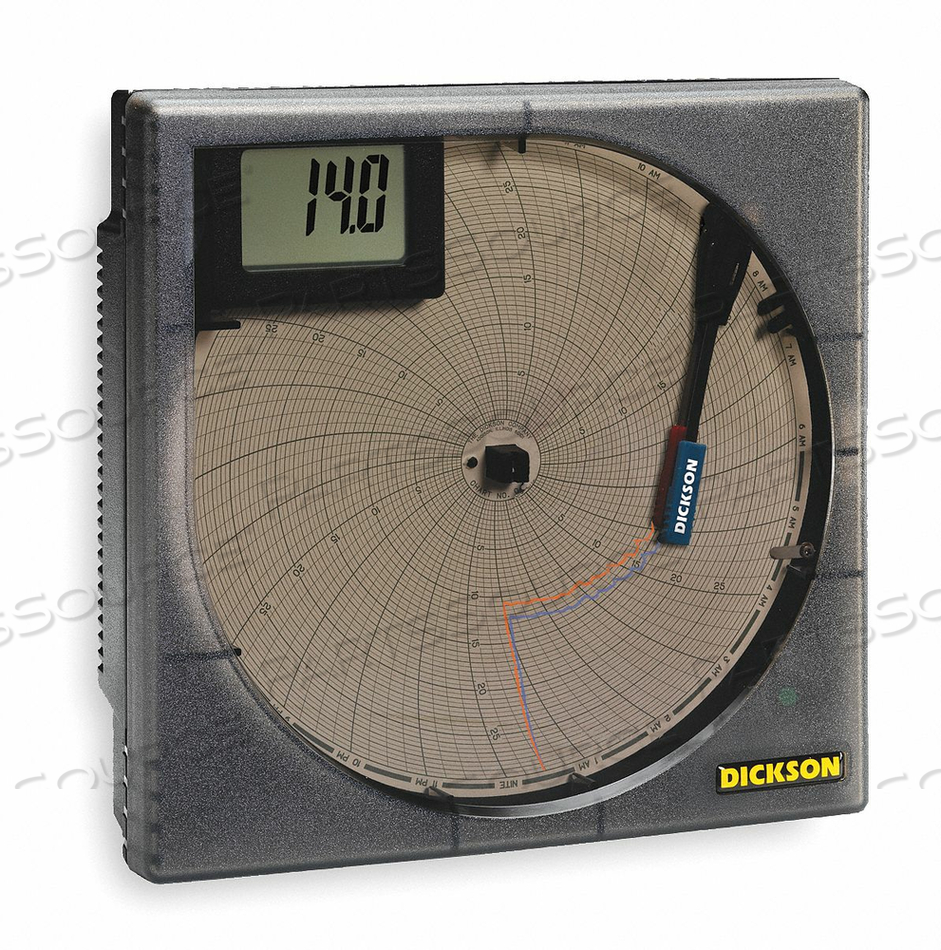 CHART RECORDER, 8" UNIVERSAL ELECTRONIC 0-20MA, 4-20 MA, 0-5VDC, 1-5VDC by Dickson