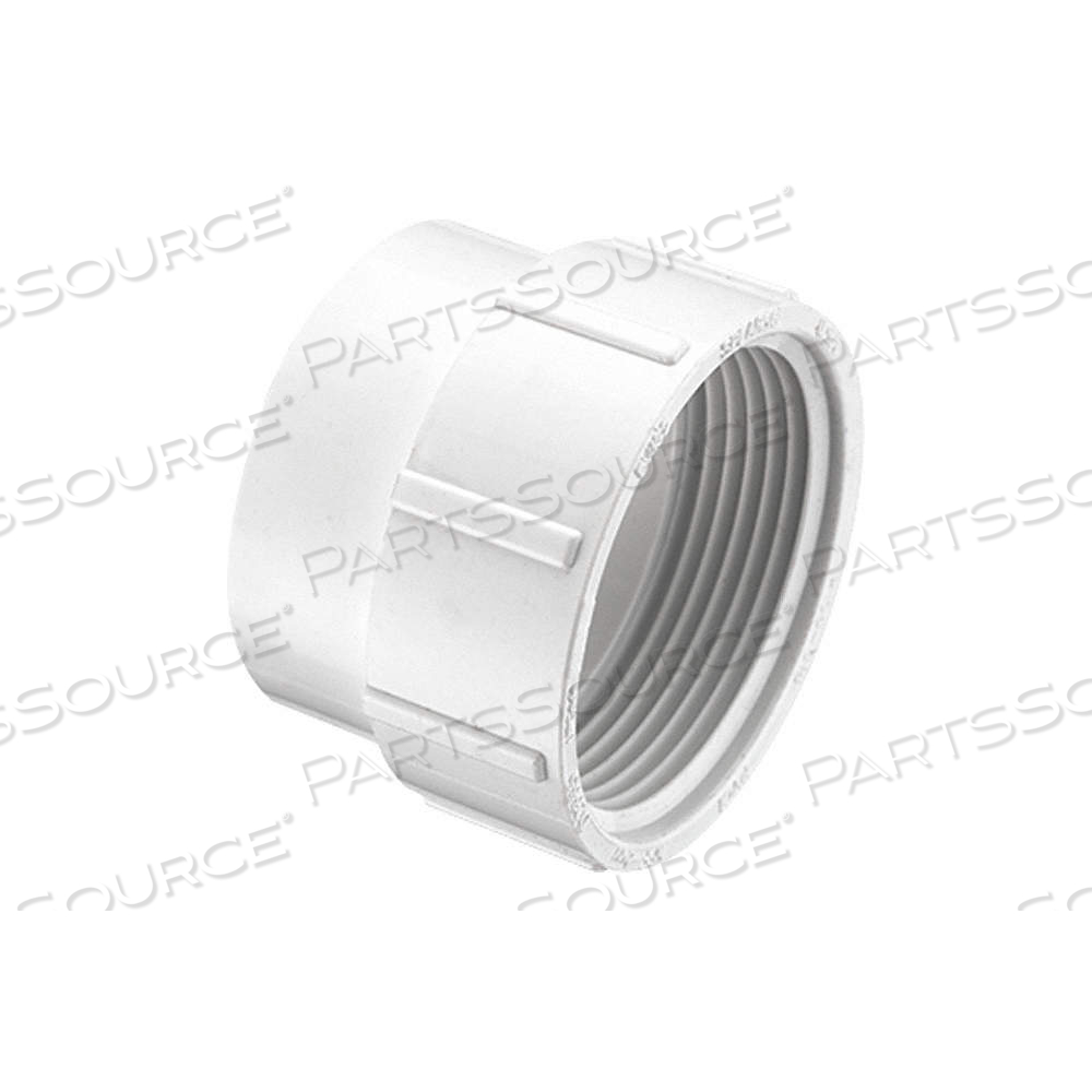 CLEANOUT ADAPTER, SCHEDULE DWV, 3 IN X 3 IN FITTING PIPE SIZE, MALE SPIGOT X FEMALE NPT, WHITE by Approved Vendor CLEANOUT ADAPTER, SCHEDULE DWV, 3 IN X 3 IN FITTING PIPE SIZE, MALE SPIGOT X FEMALE NPT, WHITE by Approved Vendor