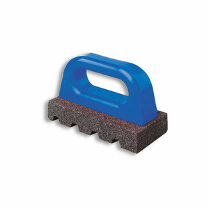 FLUTED RUB BRICKS, 6"L X 3"W X 1"H, 60 GRIT, PLASTIC HANDLE by Bon Tool Co.