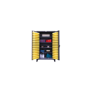 HEAVY DUTY BIN CABINET - WITH 144 BINS 48X24X78 by Strong Hold