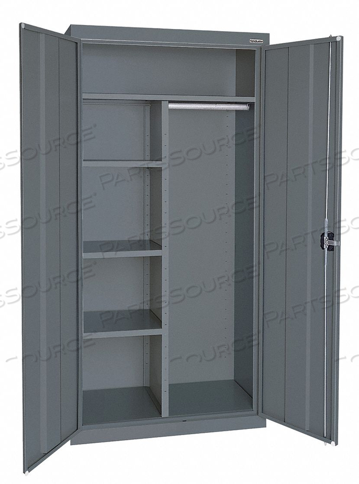 COMBO WARDROBE CAB 72 H 36 W CHARCOAL by Sandusky Lee Cabinets