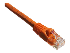 AXIOM - PATCH CABLE - RJ-45 (M) TO RJ-45 (M) - 10 FT - SFTP, PIMF - CAT 6 - BOOTED, MOLDED, SNAGLESS, STRANDED - ORANGE by Axiom