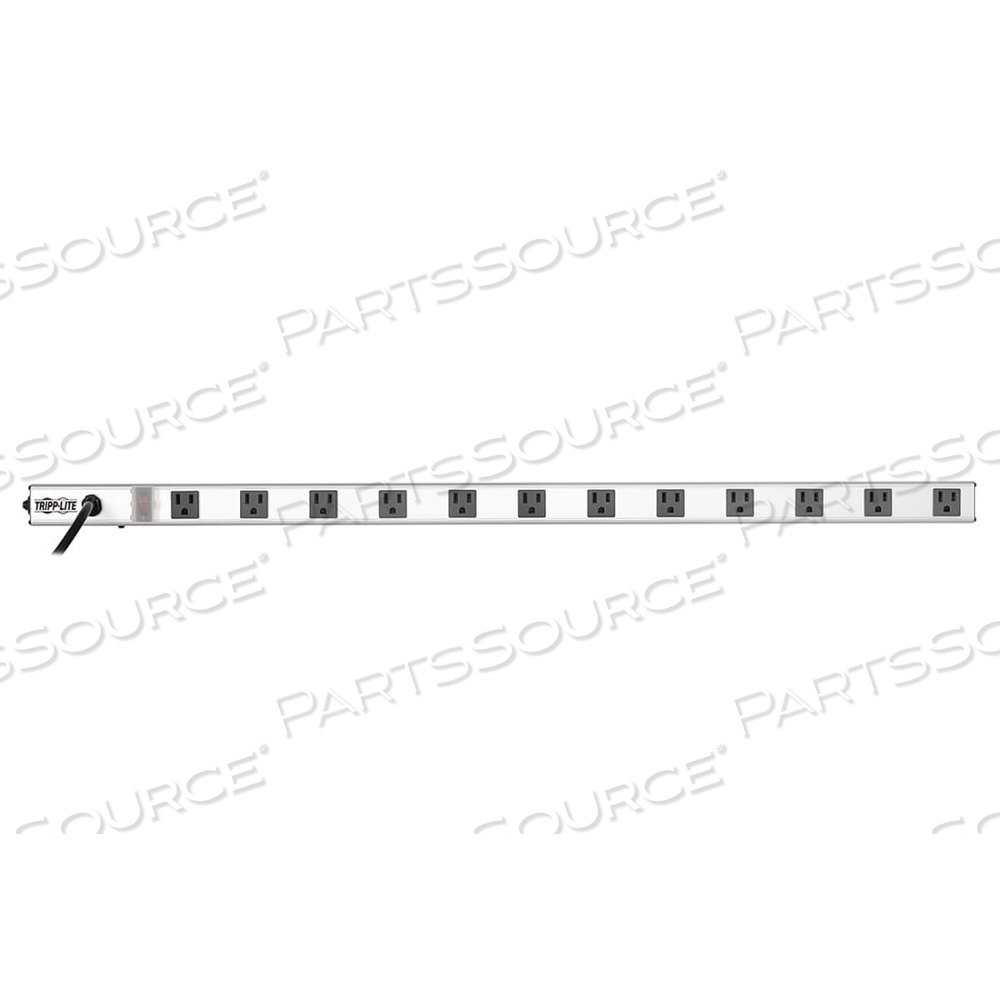 POWER STRIP 12-OUTLET RIGHT ANGLE 5-15R 15FT CORD 36IN LENGTH by Tripp Lite POWER STRIP 12-OUTLET RIGHT ANGLE 5-15R 15FT CORD 36IN LENGTH by Tripp Lite