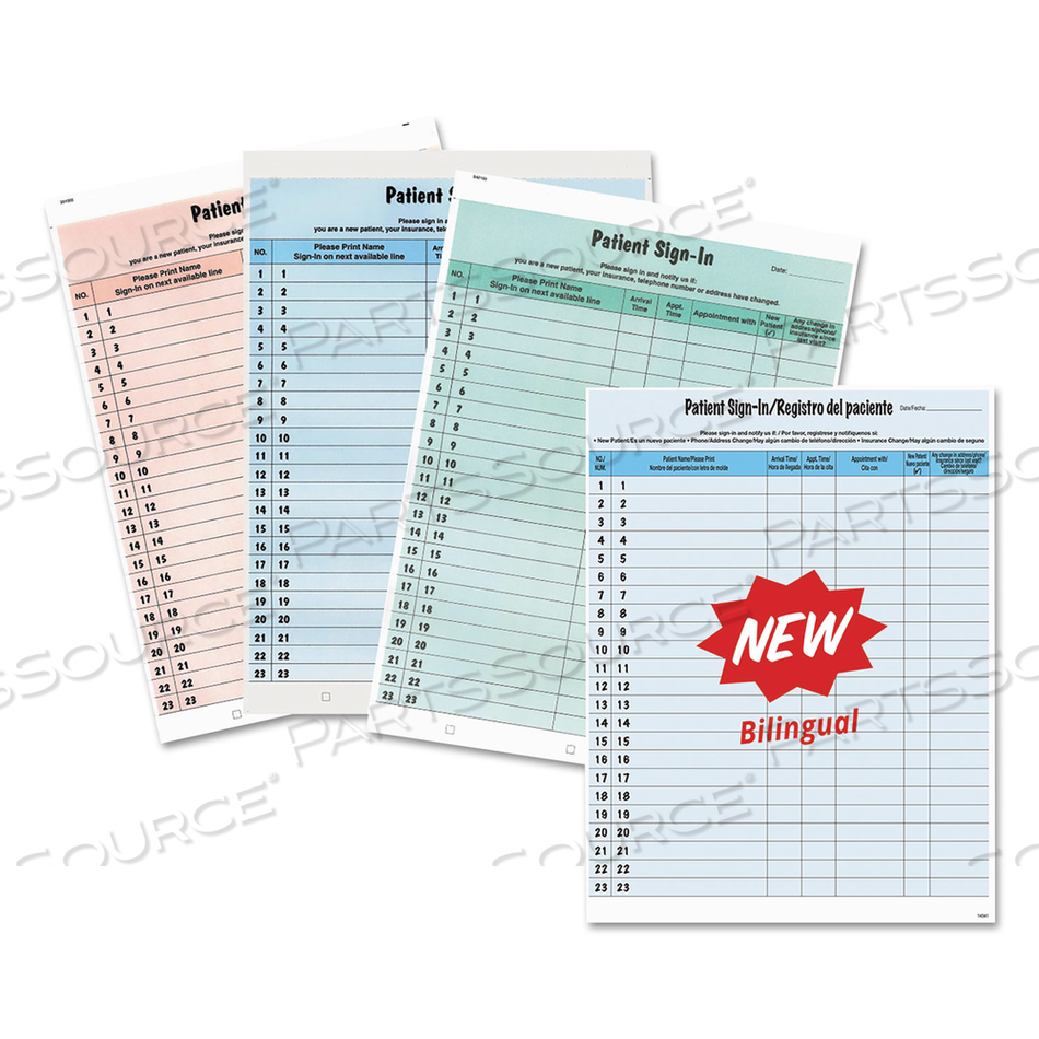HIPAA LABELS, PATIENT SIGN-IN, 8.5 X 11, BLUE, 23/SHEET, 125 SHEETS/PACK HIPAA LABELS, PATIENT SIGN-IN, 8.5 X 11, BLUE, 23/SHEET, 125 SHEETS/PACK