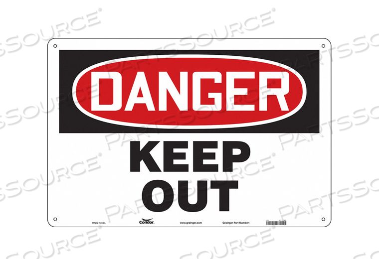 SAFETY SIGN 36 W 24 H 0.055 THICKNESS 