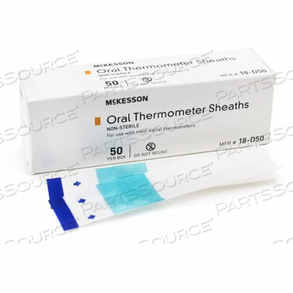 DIGITAL ORAL THERMOMETER SHEATH (50 PER BOX) by McKesson DIGITAL ORAL THERMOMETER SHEATH (50 PER BOX) by McKesson