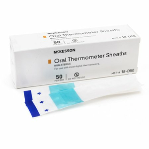 DIGITAL ORAL THERMOMETER SHEATH (50 PER BOX) by McKesson