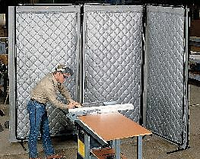 ACOUSTIC SCREEN MODULAR GRAY 4-1/2 X8FT. by Singer Safety