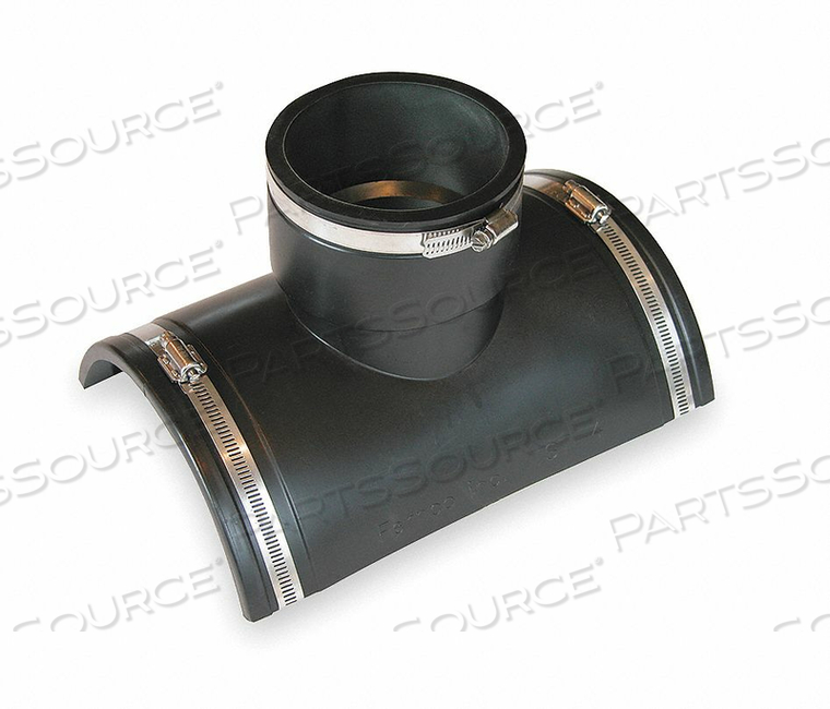 FLEXIBLE TAP SADDLE TEE, PVC, FOR 8 IN PIPE, 3 CLAMPS INCLUDED by Fernco