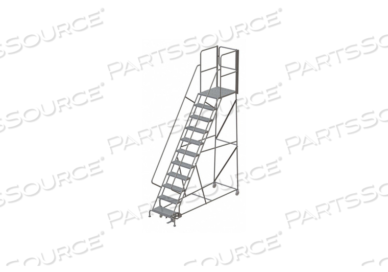 ROLLING LADDER STEEL 11 STEPS CAP.450LB. by Tri-Arc