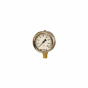 2.5" TYPE 213.40 60PSI/KPA GAUGE - 1/4" NPT LM FORGED BRASS by WIKA USA