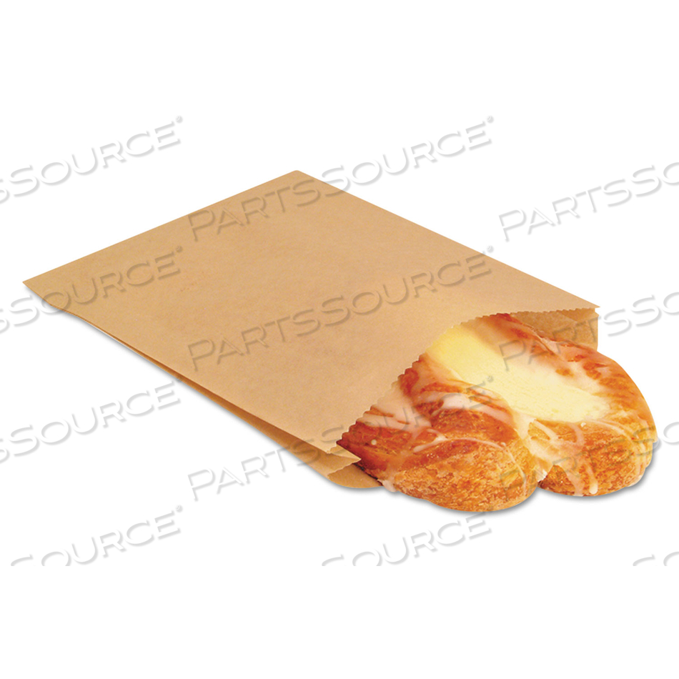 SANDWICH BAG, FOLD-OVER, 8 IN LG, 6 1/2 IN WD, TAN, OPEN, FDA COMPLIANT by Bagcraft SANDWICH BAG, FOLD-OVER, 8 IN LG, 6 1/2 IN WD, TAN, OPEN, FDA COMPLIANT by Bagcraft