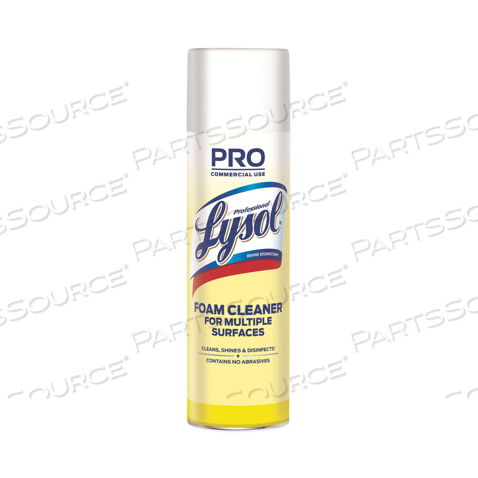 DISINFECTANT FOAM CLEANER, 24 OZ AEROSOL SPRAY by Lysol DISINFECTANT FOAM CLEANER, 24 OZ AEROSOL SPRAY by Lysol