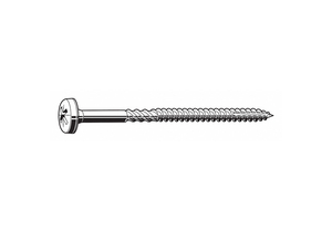 MULTI-MATERIAL SCREW, #10 SIZE, 1 IN LG, STEEL, ZINC PLATED, PAN, PHILLIPS, PHILLIPS by Fabory