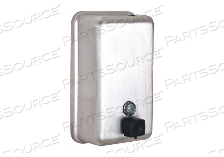 SOAP DISPENSER, COLOR SILVER, MOUNT TYPE WALL, PRODUCT TYPE SOAP DISPENSER, MATERIAL 304 STAINLESS STEEL, ABS PLASTIC, SERIES TOUGH GUY, FIN by Tough Guy