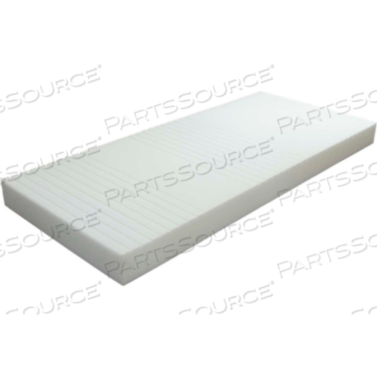 PROTEKT 100 PRESSURE REDISTRIBUTION FOAM MATTRESS WITH 3" RAISED RAILS - 80" 