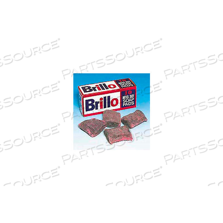 BRILLO STEEL WOOL SOAP PAD, 10 PADS - W240000 by Lagasse BRILLO STEEL WOOL SOAP PAD, 10 PADS - W240000 by Lagasse