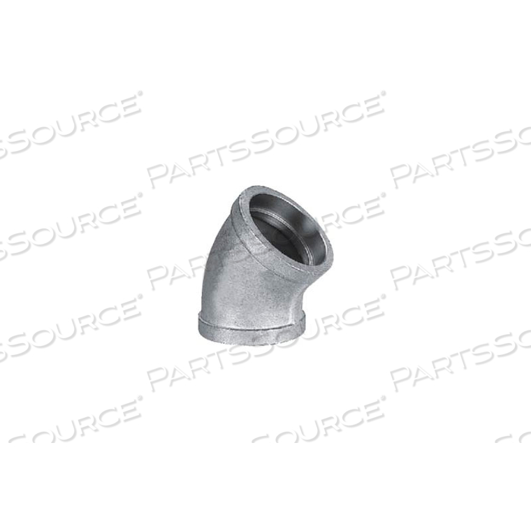 MSS SS 304 CAST PIPE FITTING 45 DEGREE ELBOW 1" SOCKET WELD FEMALE 