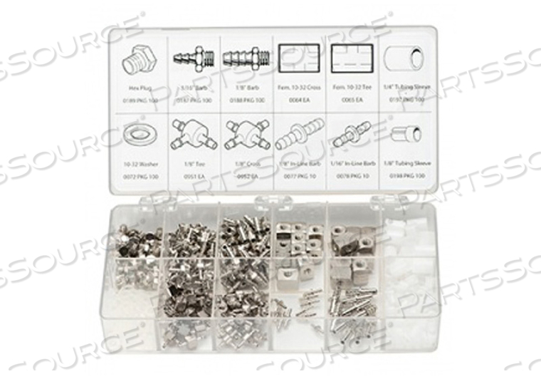 TECHNICIAN FITTINGS KIT WITH 12 COMPARTMENT STORAGE BOX by DCI International