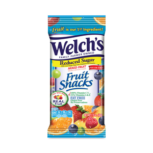 REDUCED SUGAR MIXED FRUIT SNACKS, 1.5 OZ POUCHES, 144/CARTON by Welch's