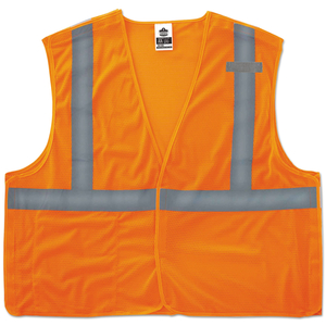 GLOWEAR 8215BA TYPE R CLASS 2 ECONO BREAKAWAY MESH VEST, LARGE TO X-LARGE, ORANGE by Ergodyne