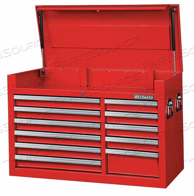 TOP CHEST, BODY COLOR RED, BODY FINISH POWDER COATED, BODY GAUGE 18 GA, BODY MATERIAL STEEL, DRAWER COLOR RED, DRAWER FINISH POWDER COATED, by Westward TOP CHEST, BODY COLOR RED, BODY FINISH POWDER COATED, BODY GAUGE 18 GA, BODY MATERIAL STEEL, DRAWER COLOR RED, DRAWER FINISH POWDER COATED, by Westward
