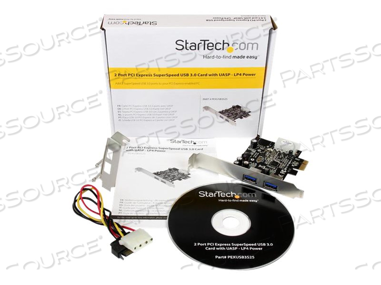 ADD 2 SUPERSPEED USB 3.0 PORTS TO YOUR PCI EXPRESS-ENABLED PC-2 PORT PCI EXPRESS by StarTech.com Ltd. ADD 2 SUPERSPEED USB 3.0 PORTS TO YOUR PCI EXPRESS-ENABLED PC-2 PORT PCI EXPRESS by StarTech.com Ltd.