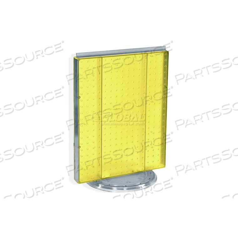 PEGBOARD COUNTERTOP DISPLAY, 16" X 20", YELLOW OPAQUE,1 PIECE by Azar International