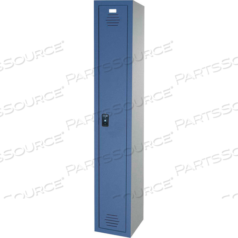 STORAGE TRADITIONAL PLASTIC LOCKER 11-911818720 - SINGLE TIER 18 X 18 X 72 1-WIDE BLUE by Asi Group STORAGE TRADITIONAL PLASTIC LOCKER 11-911818720 - SINGLE TIER 18 X 18 X 72 1-WIDE BLUE by Asi Group