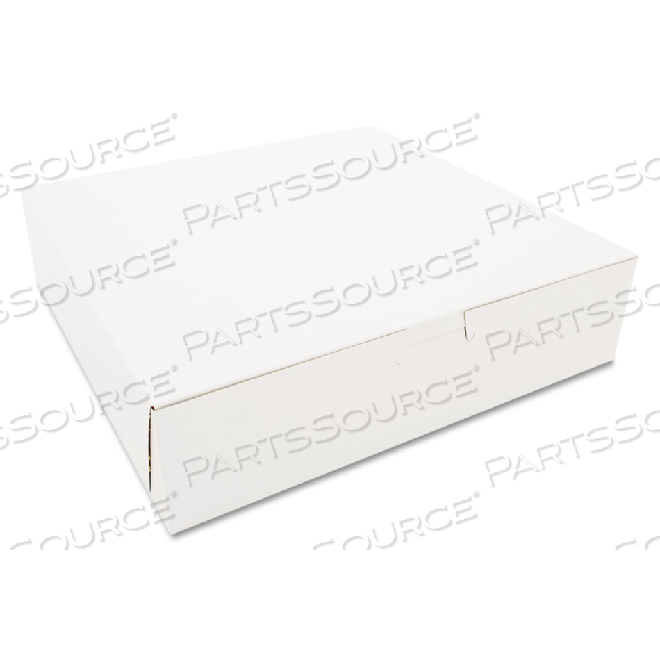 WHITE ONE-PIECE NON-WINDOW BAKERY BOXES, 10 X 10 X 2.5, WHITE, PAPER by SCT WHITE ONE-PIECE NON-WINDOW BAKERY BOXES, 10 X 10 X 2.5, WHITE, PAPER by SCT