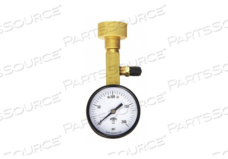 AIR OVER WATER TEST GAUGE KT 0 TO 200PSI by Winters Instruments