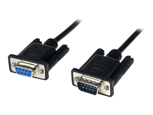 NULL MODEM CABLE, 6.6 FT DB9 RS232 SERIAL FEMALE TO MALE BLACK by StarTech.com Ltd. NULL MODEM CABLE, 6.6 FT DB9 RS232 SERIAL FEMALE TO MALE BLACK by StarTech.com Ltd.