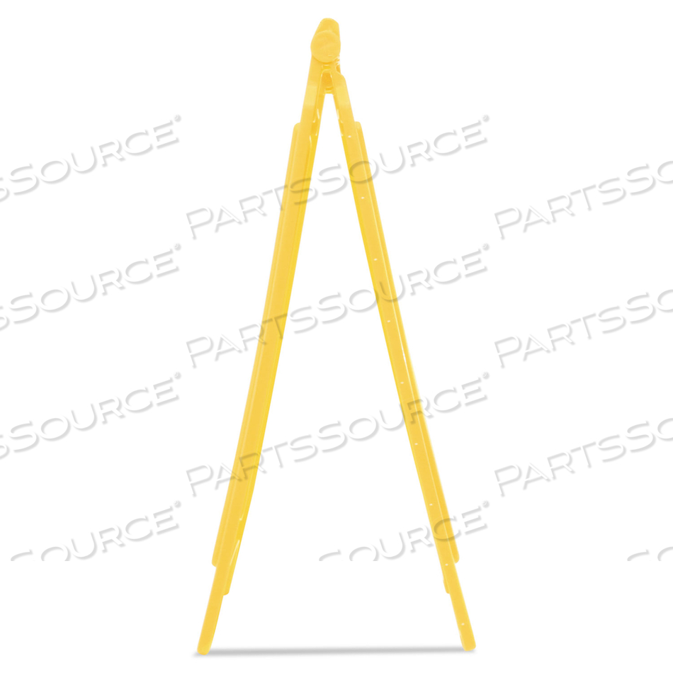 CAUTION WET FLOOR SIGN, 11 X 12 X 25, BRIGHT YELLOW by Rubbermaid Medical Division